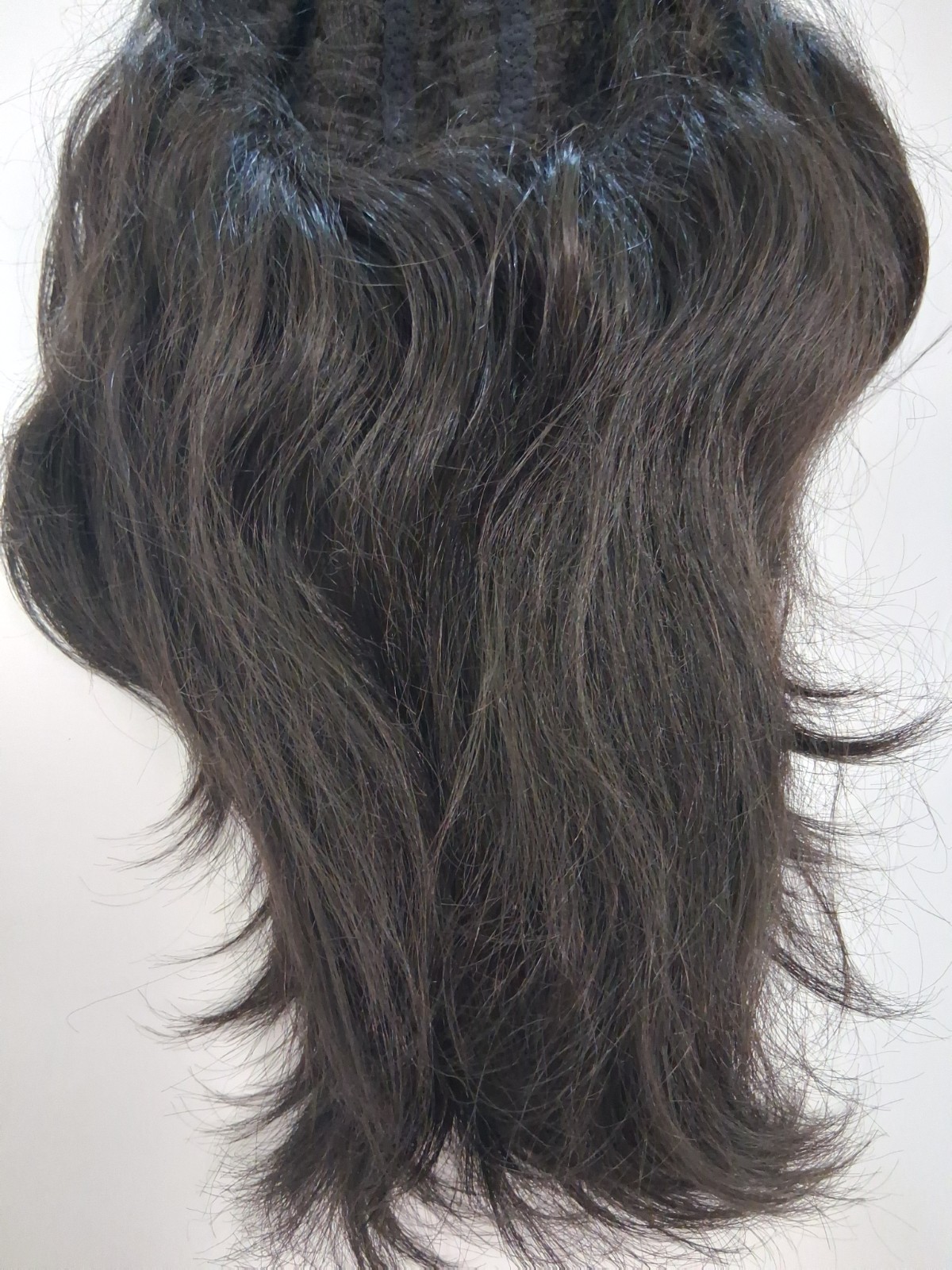 Paula Young Wavy 1B Wig Braided Beachy Headband Synthetic Classic Cap Clip-In
