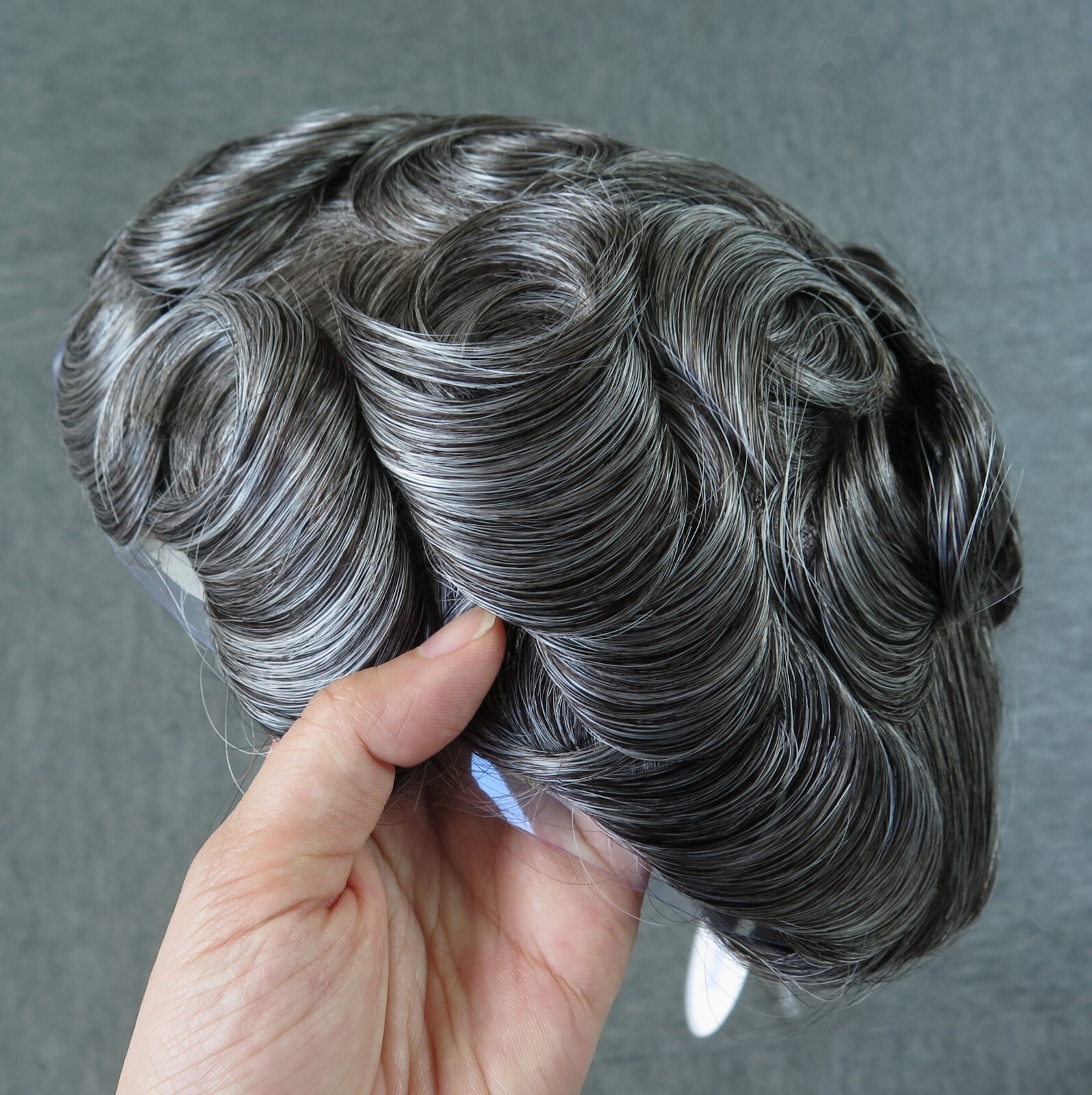 Swiss Lace Toupee For Men Human Hair Replecement System Hairpiece Hair Colored