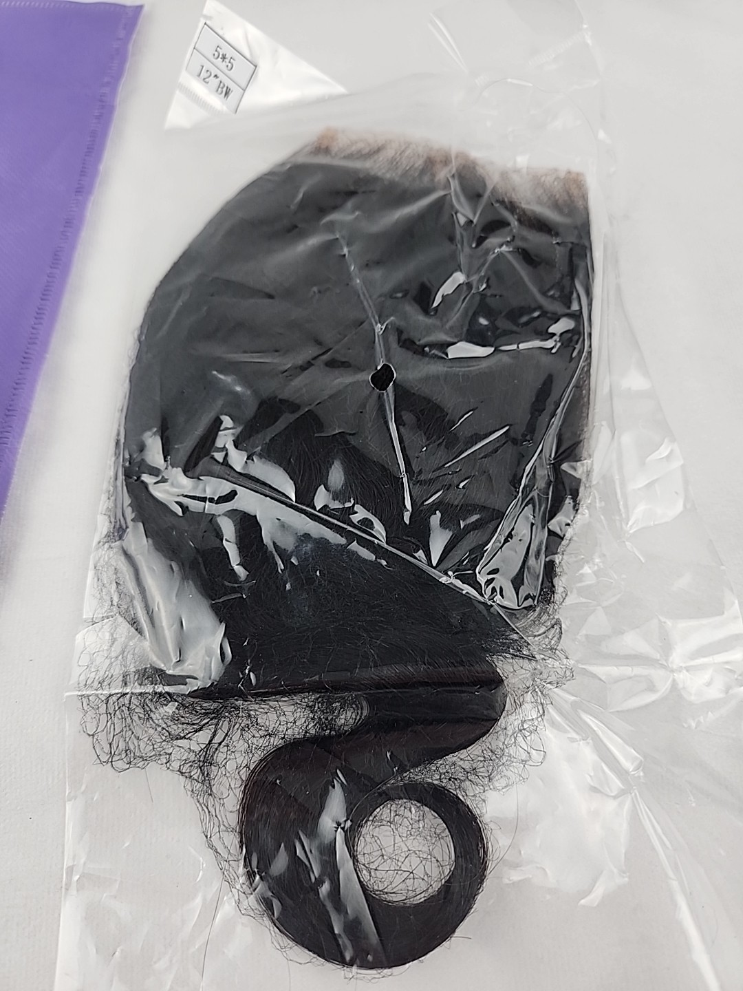 Human Hair Dark Brown 5*5 12inch New In Package