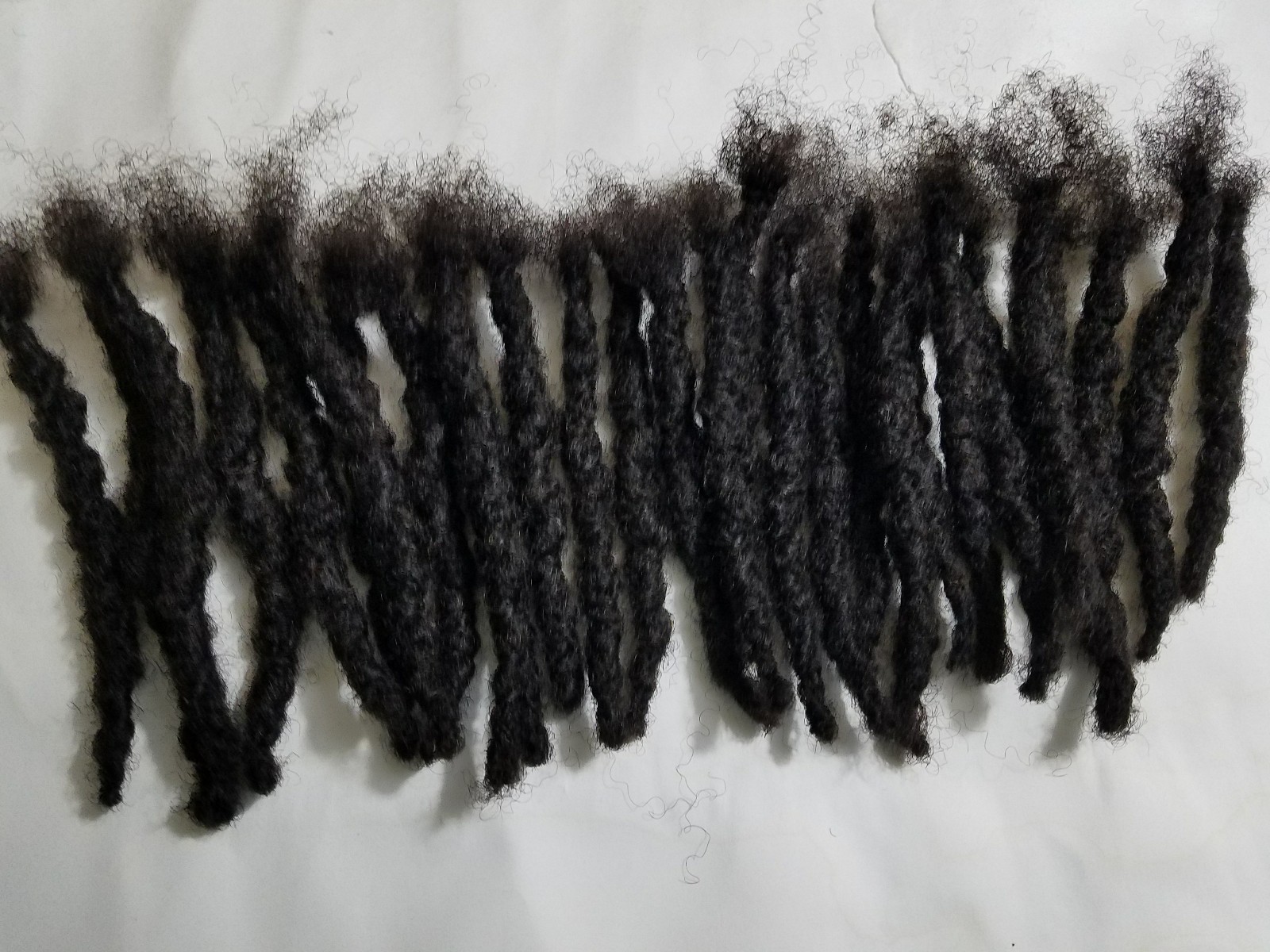 Dreadlocks 100% Human Hair handmade 30 pieces 5″ black 1.2 cm large size