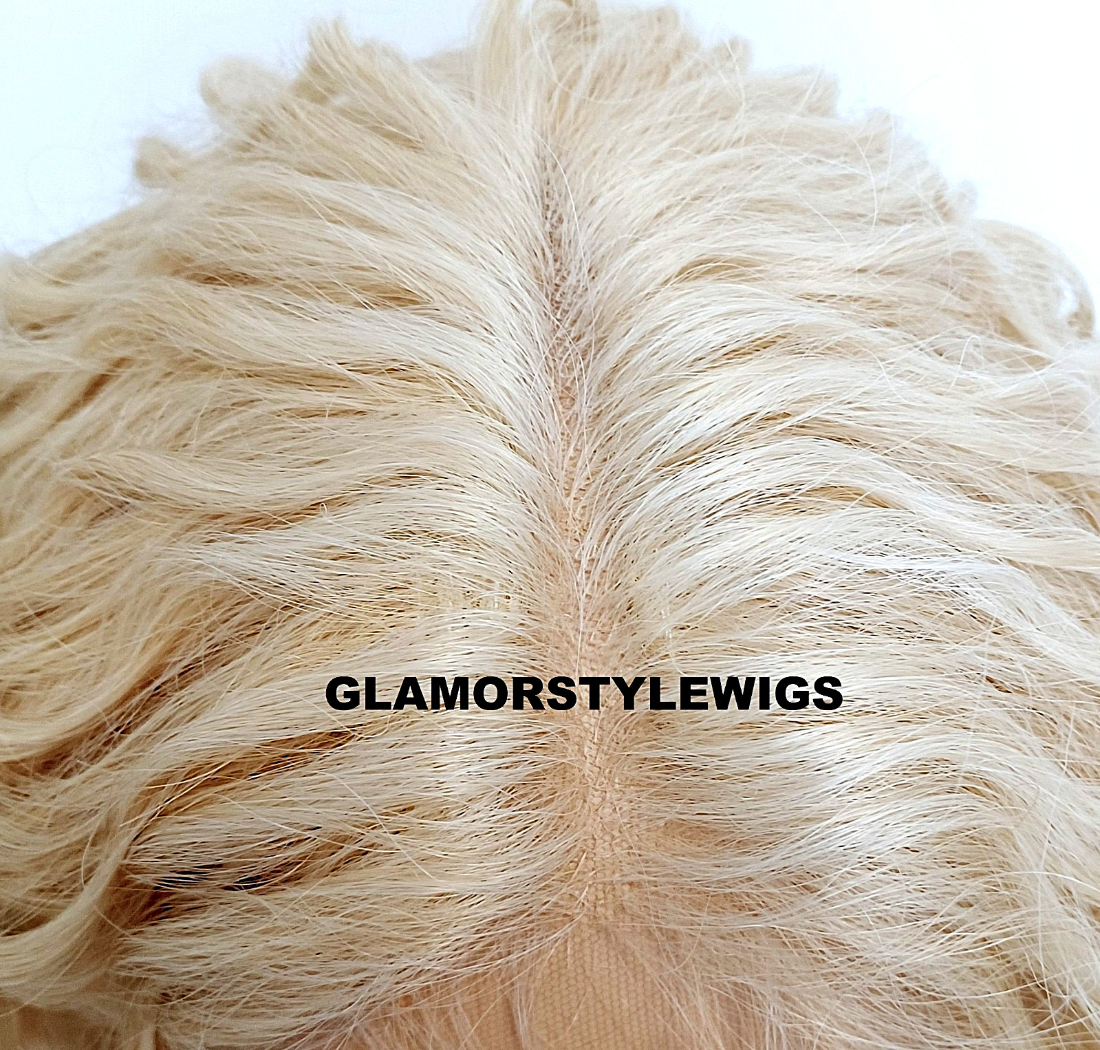 45″ LACE FRONT FULL WIG EXTRA LONG LAYERED CURLY BLEACH BLONDE HEAT OK #613 NWT