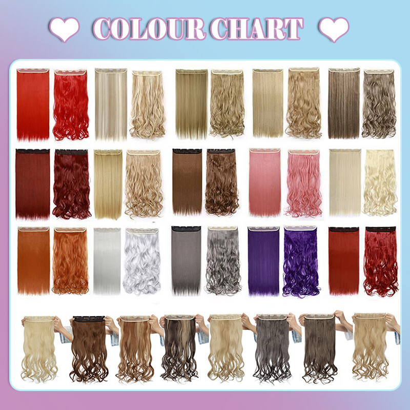 One Piece Clip in Hair Extension 5Clips Full Head Thick as Human Highlight Ombre
