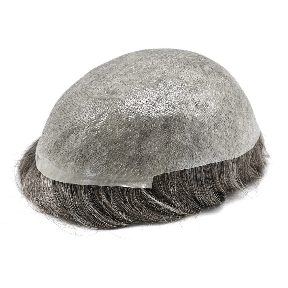 Ultra Thin Skin Mens Toupee Hairpiece Invisible Poly PU Hair Replacement Systems