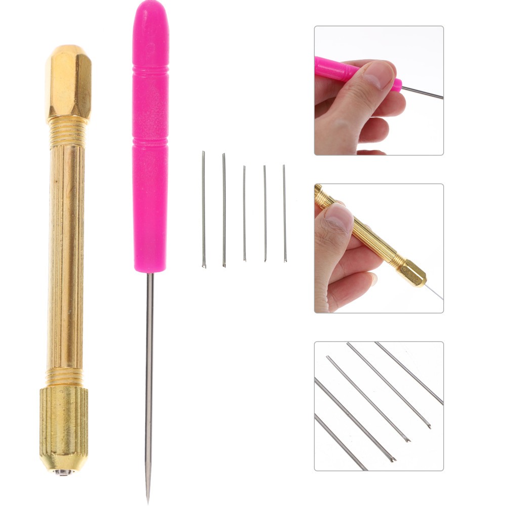 7 PCS Jewellery Making Kit Rooting Hair Tools Crochet Hook Needles