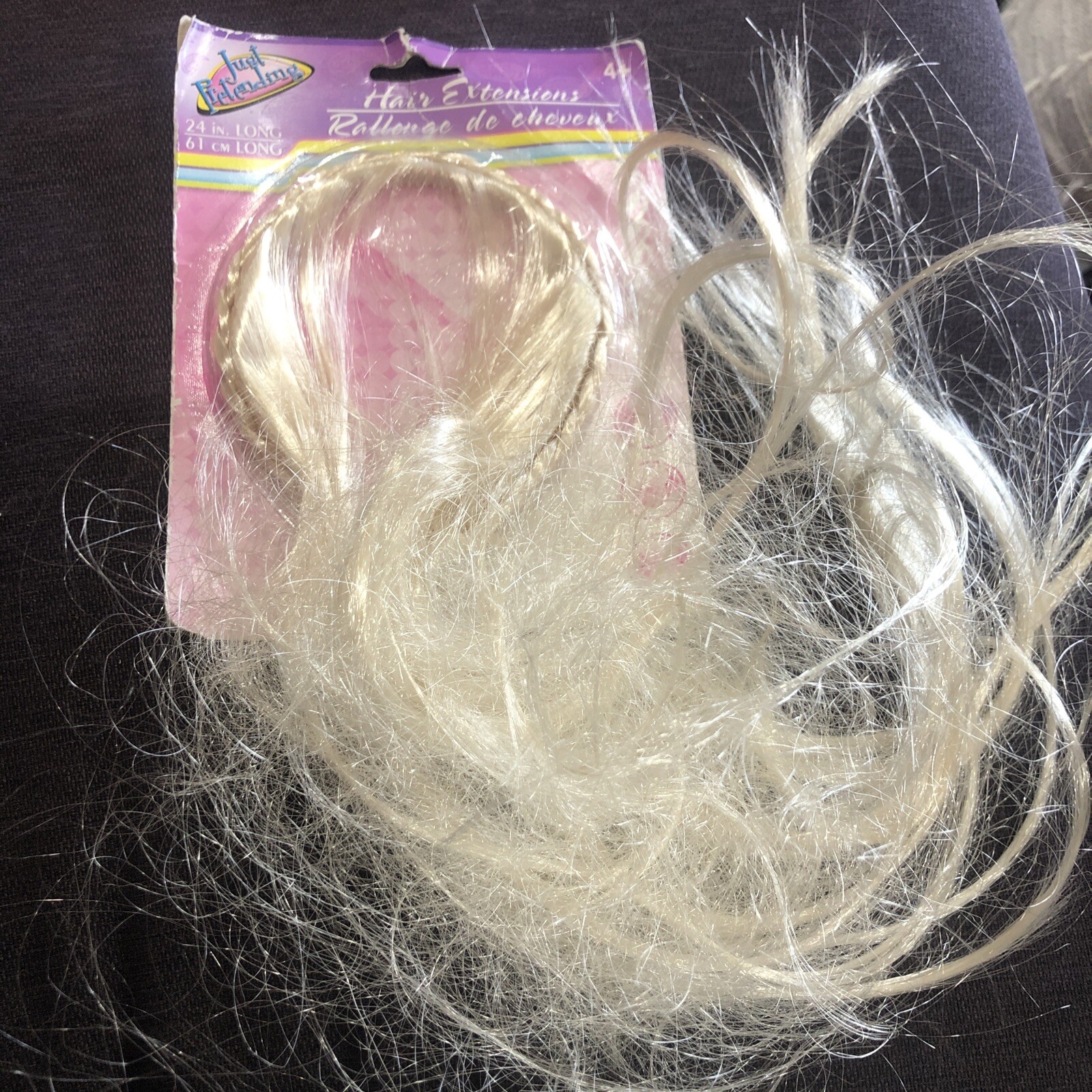 Just pretending hair extensions 24” long ages 4+
