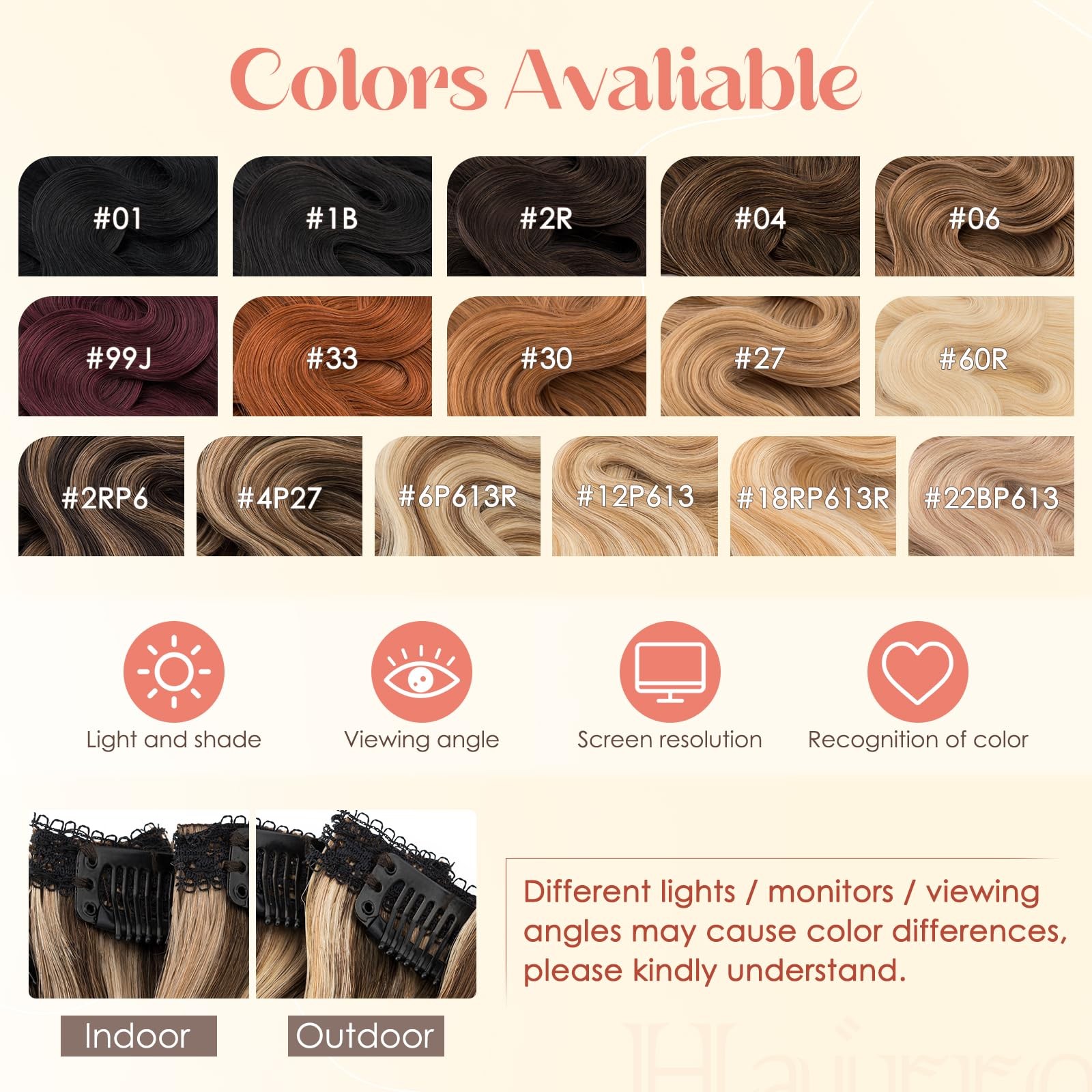 Hairro Body Wave Clip In Short Hair Extensions Real Human Hair 6Pcs Clip Ins
