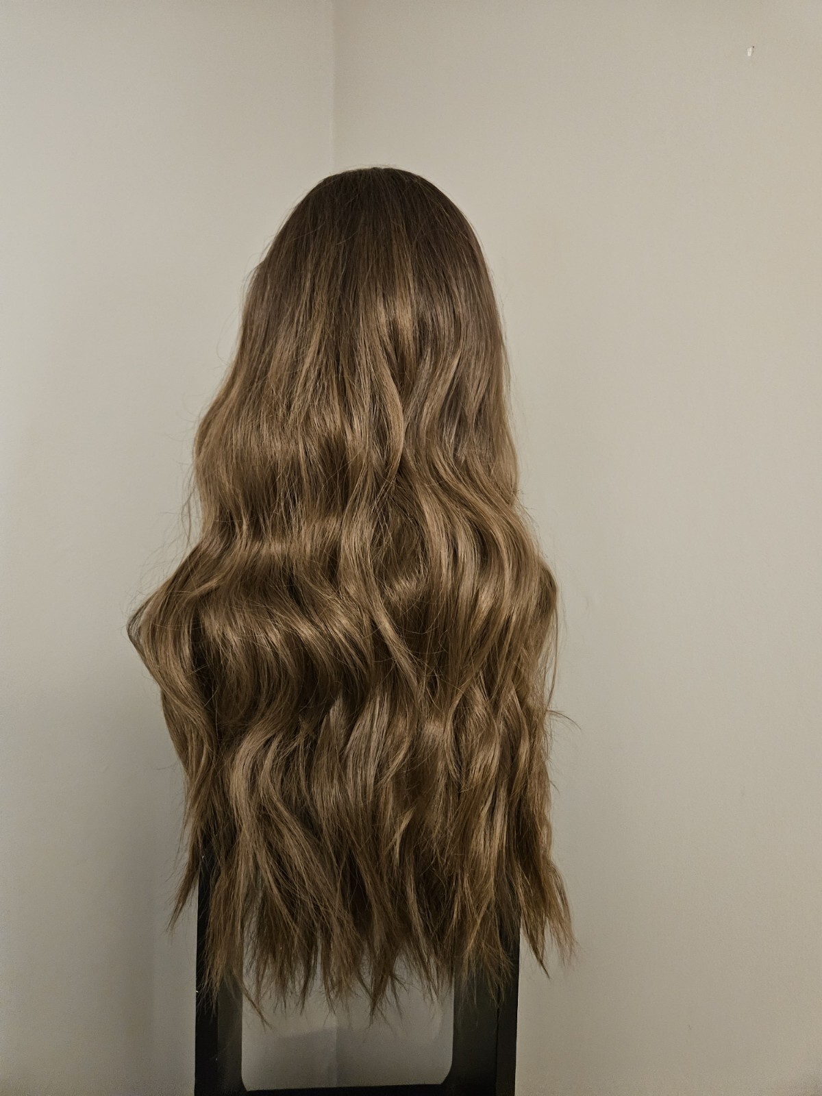 SUPER NATURAL LOOK WAVY MIXED BROWN WOMEN’S WIG Lace Front