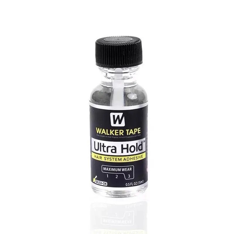ULTRA HOLD LACE WIG ADHESIVE GLUE BY WALKER TAPE 0.5OZ WITH BRUSH