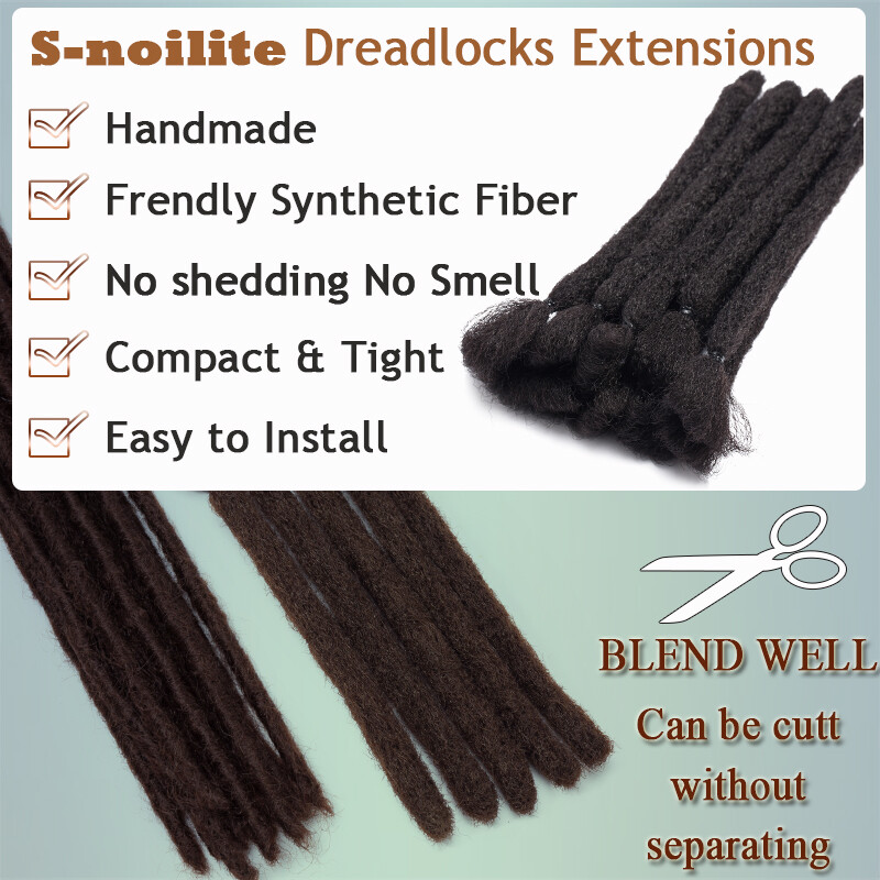 Ombre Dreads Locs Crochet Dreadlocks Hair Extensions Faux Long As Real Hippie