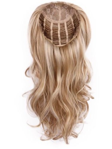 NEW 3/4 Machine Cap Half Wig Body Wave 100% Human Hair Remy Hair 3/4 Half Wig