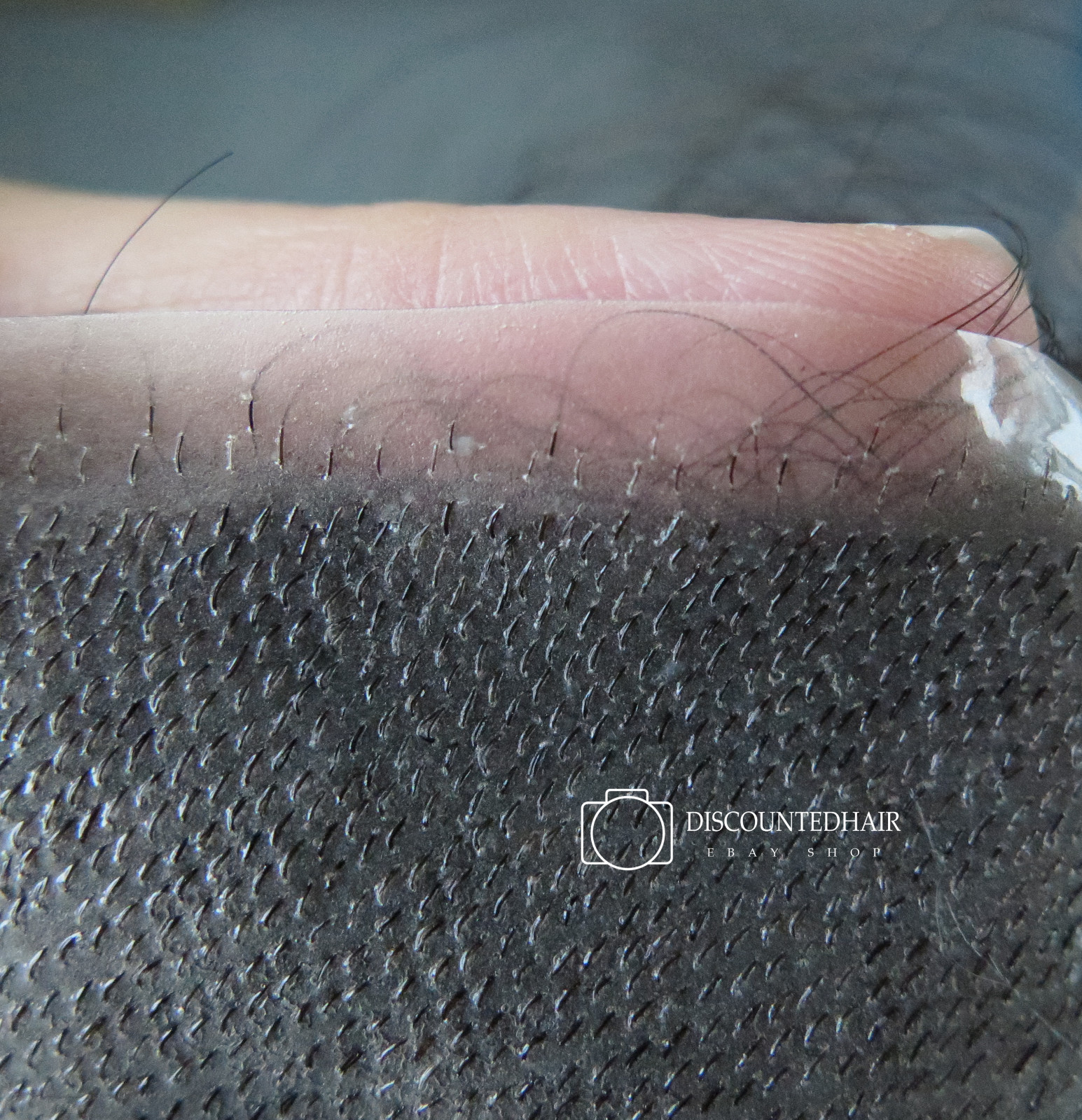 New! Mens Thin Skin Hair Replacement System Natural Hairline Toupee Hairpiece 1B