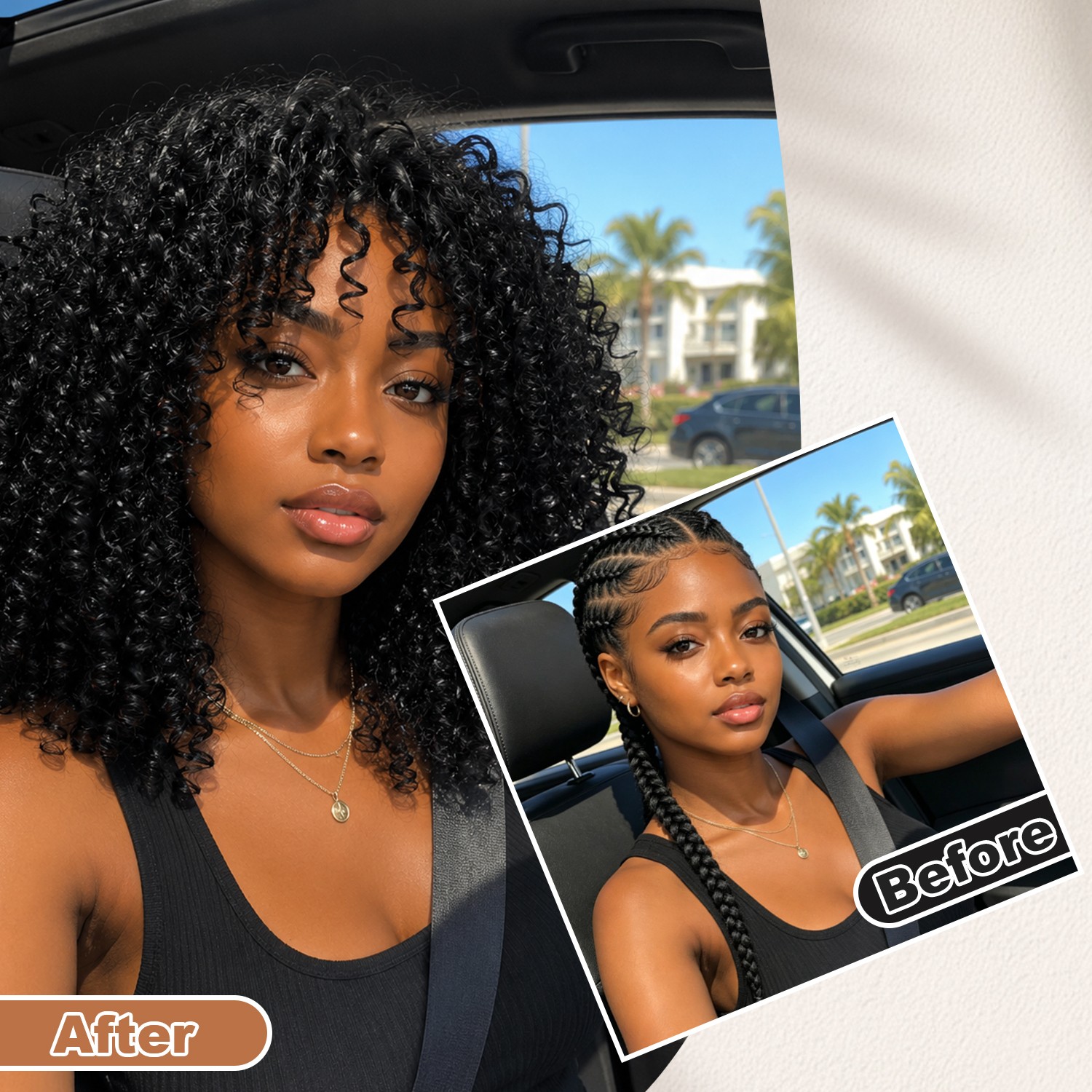 Womens Brazilian Human Wigs Short Curly Wavy Hair Synthetic Natural Daily Wig