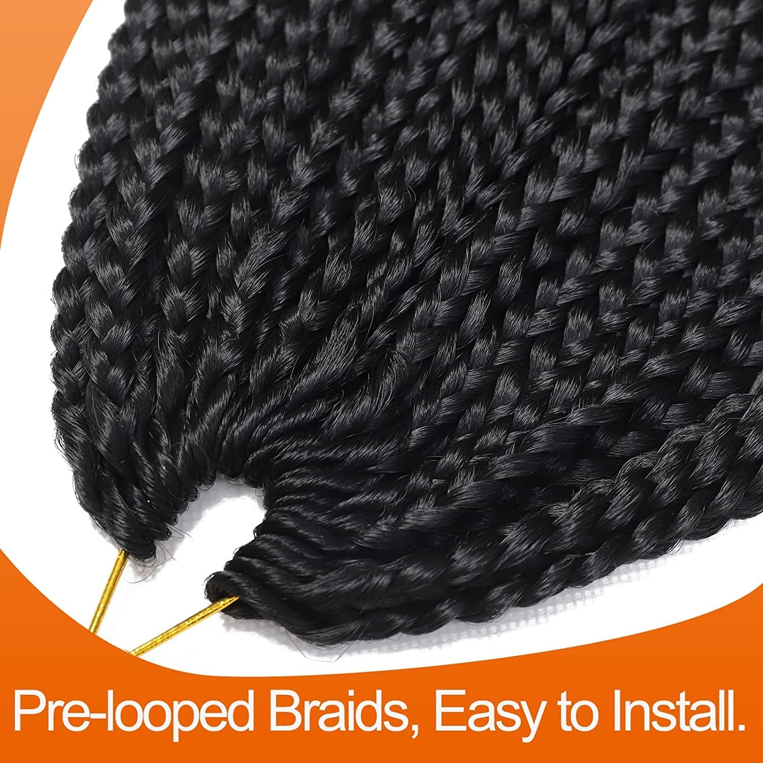 Box Braid Crochet Hair 24 Inch Crochet Braids 144 Strands Crochet Box Braids …