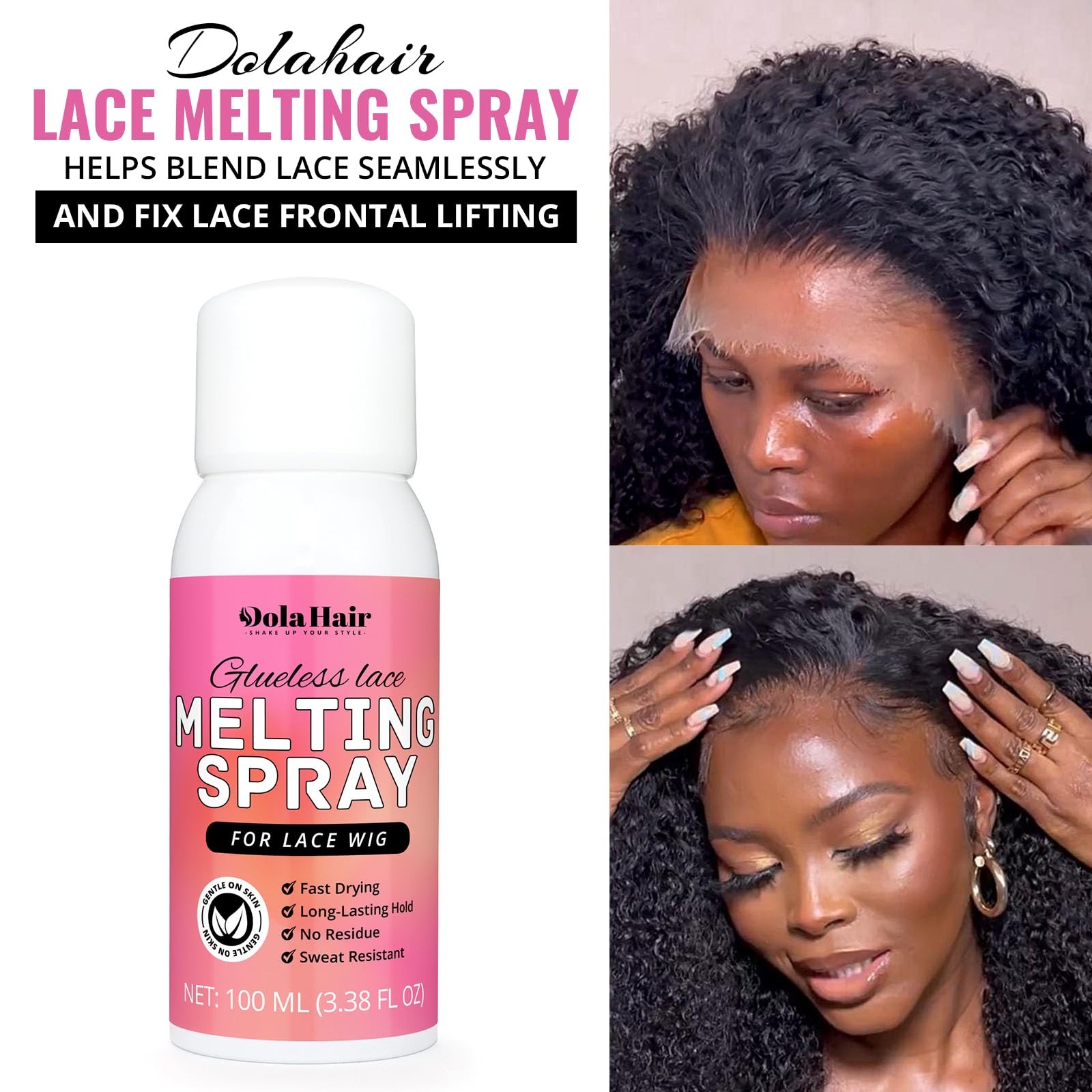 Lace Glue Kit – Complete Set with Lace Tint Mousse, Wig Installation & Meltin…