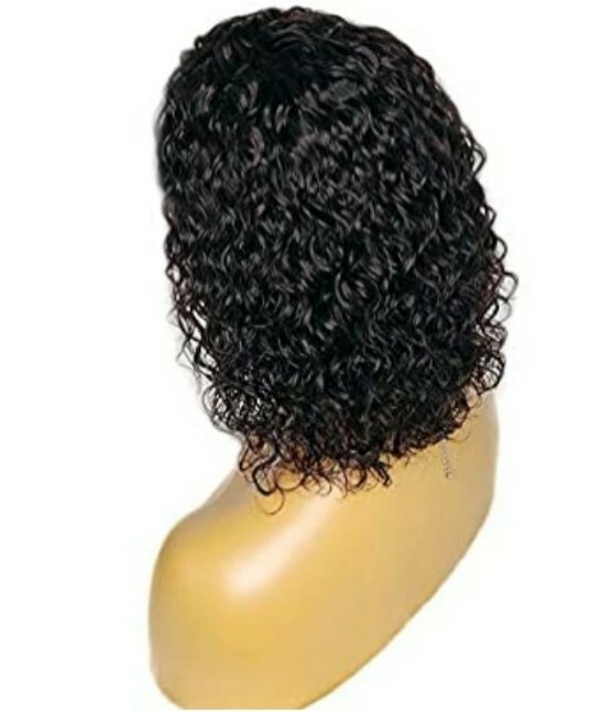 Luckysnow Wig. 100% Virgin Human Hair. 14 Inch. Swiss Lace. 150% Density.