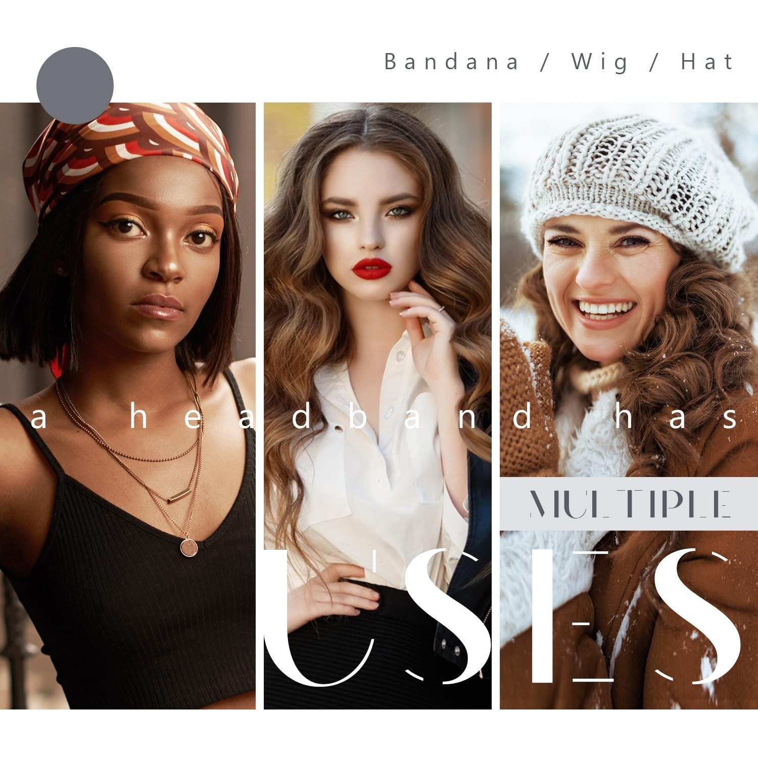 Wig Grip Bands Headband for Keeping Wigs in Place Tan 2 Pieces