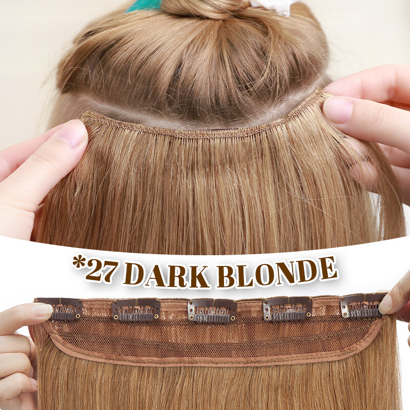 CLEARANCE Clip in Hair Extensions 100% Remy Human Hair Full Head One Piece Thick