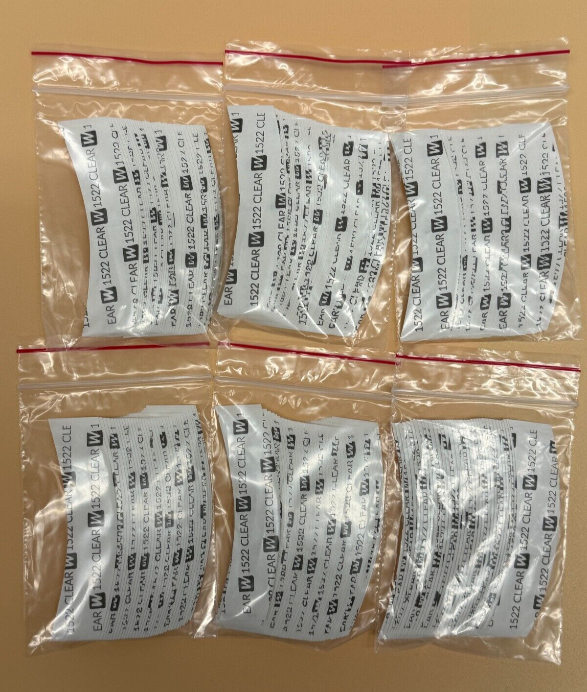 Walker 1522 Clear Tape Minis, 318PCS/ 6BAGS, Daily Wear Tape