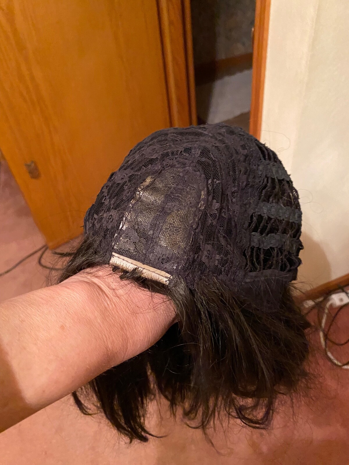 A Full Body, Flowing, Long, Dark Wig for A Very Low Price!
