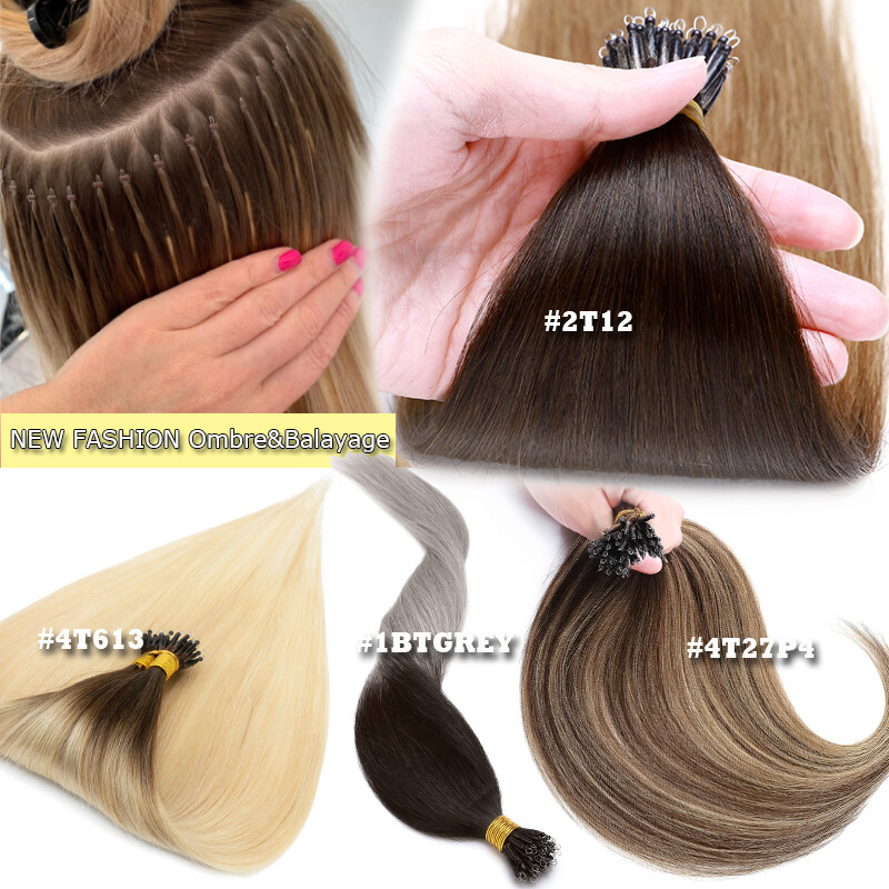 THICK 1G/S Nano Ring Tip Micro Beads Remy Human Hair Extensions Full Head Blonde