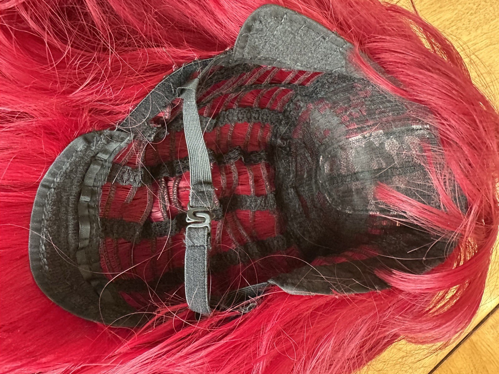 Magenta Pink Wefted Wig Bangs Wavy Hair Bob Cut Cosplay or Just for Fun!