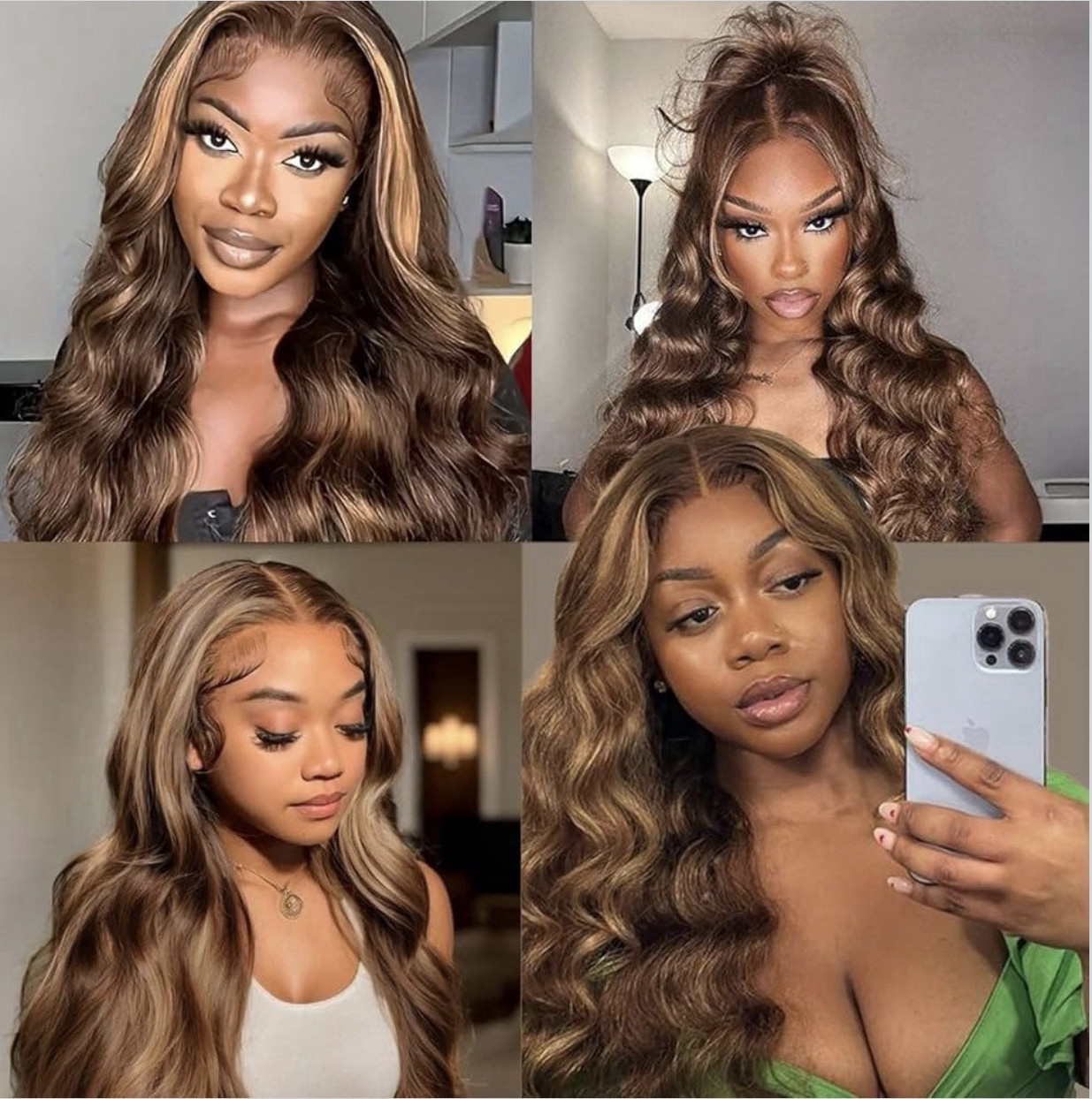 Light Brown 30 Inch Lace Front Wig synthetic – Body Wave