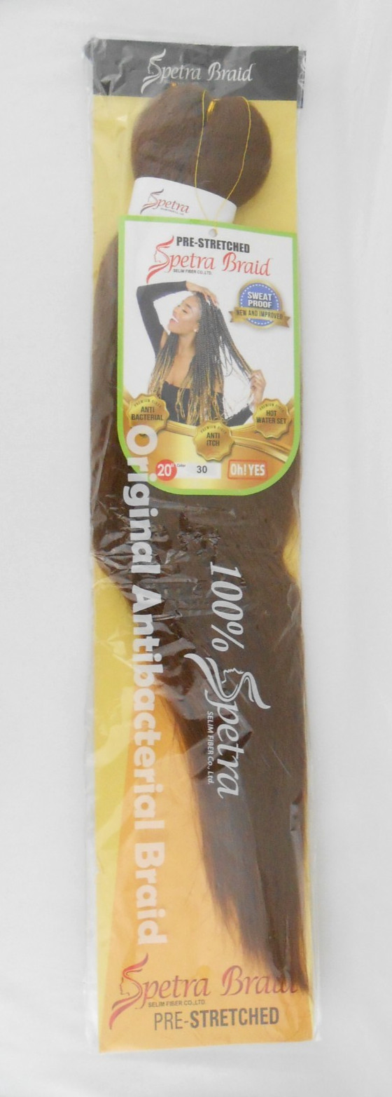 Oh Yes Spetra Braid 20″ Hair Professional Pre Stretched Color 30 Brown New