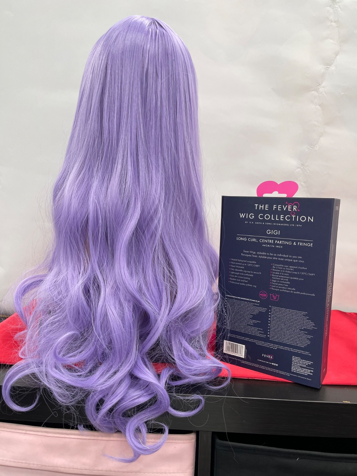 The Fever Wig Collection Gigi Long Curl w/Fringe 26in Lenght Violet