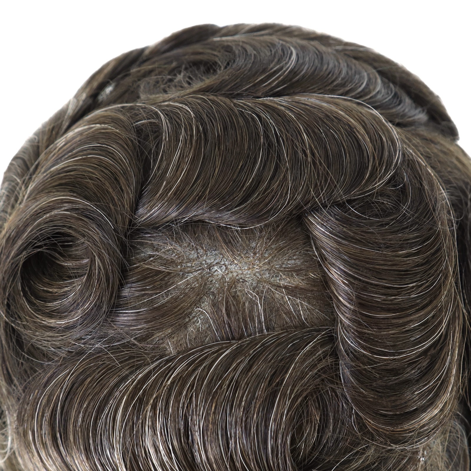 Toupee for Men Swiss Lace Human Hair Systems Hairpieces Ntural Hairline 90% #310
