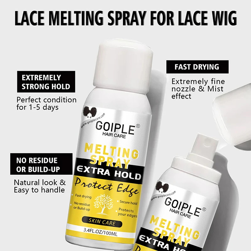 Wig Glue Long Lasting Extra Hold Glue for Wig Waterproof Melting Spray Invisible