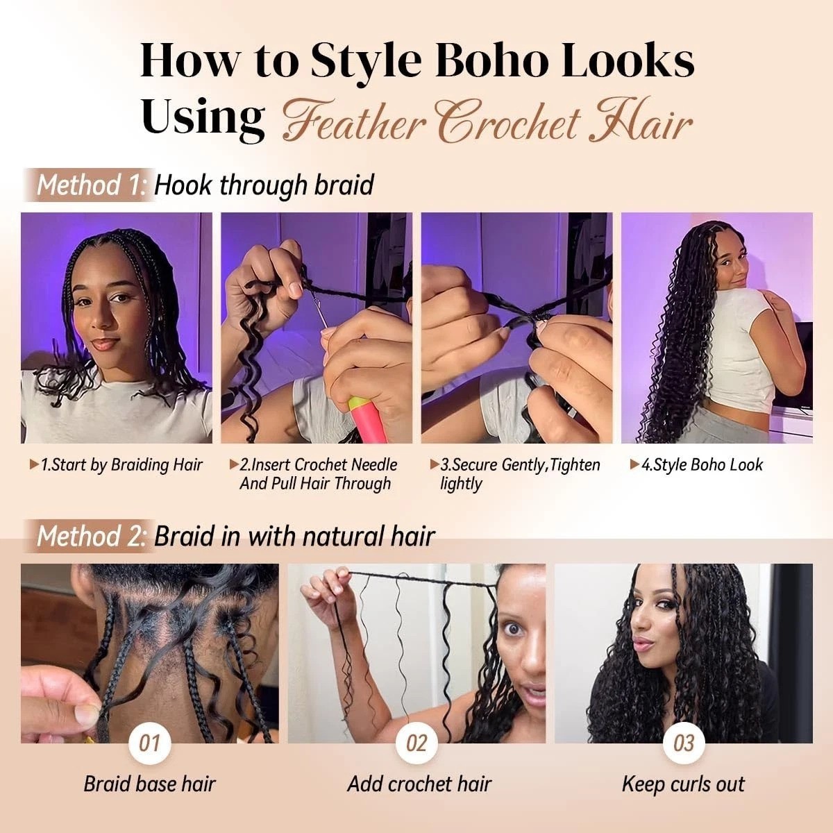 Effortless Style with 100 Strands 18 Inch Miracle Knots Crochet Hair Extensions