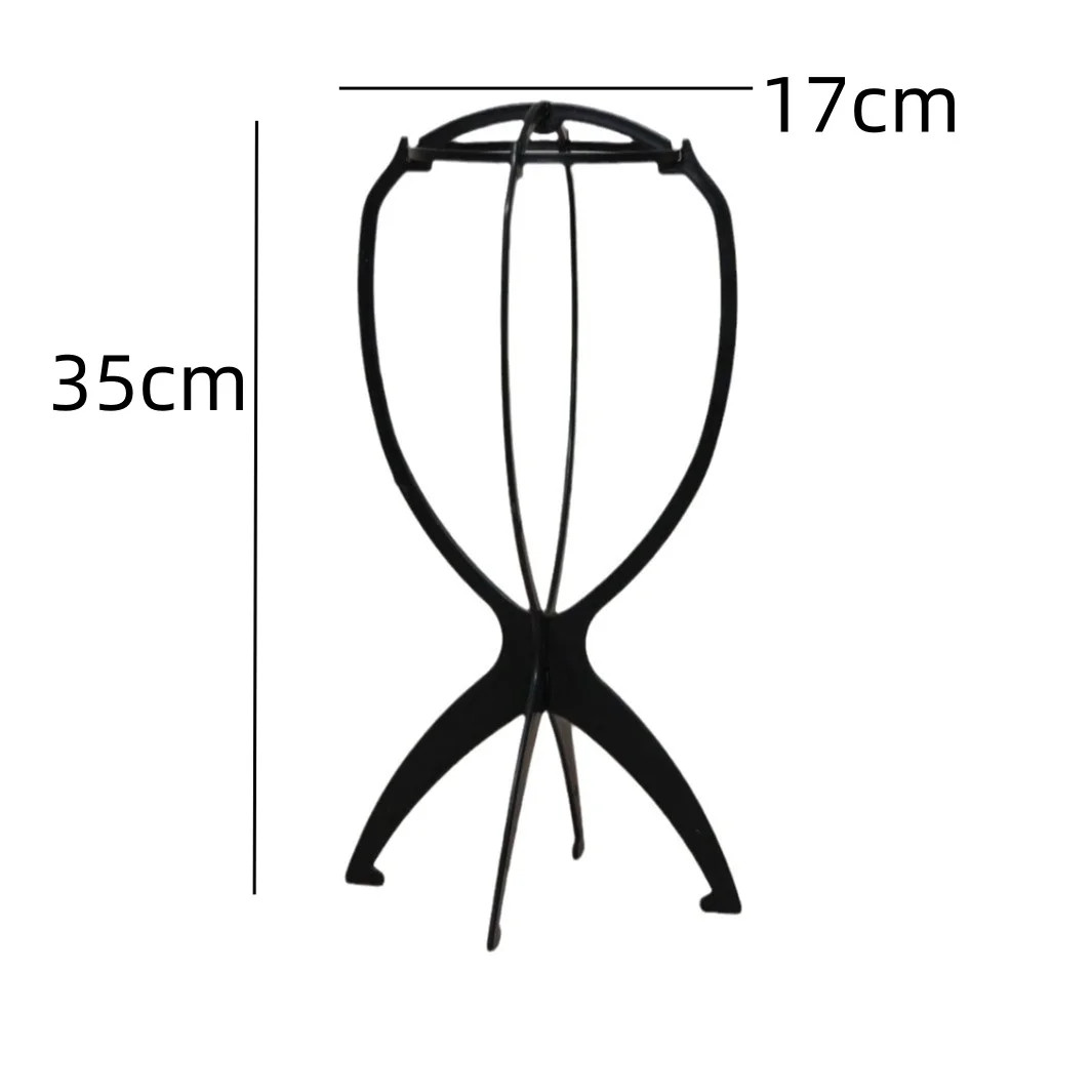 Durable Portable Plastic Wig Stand Easy Assembly Wig Cap Holder for Home Salon