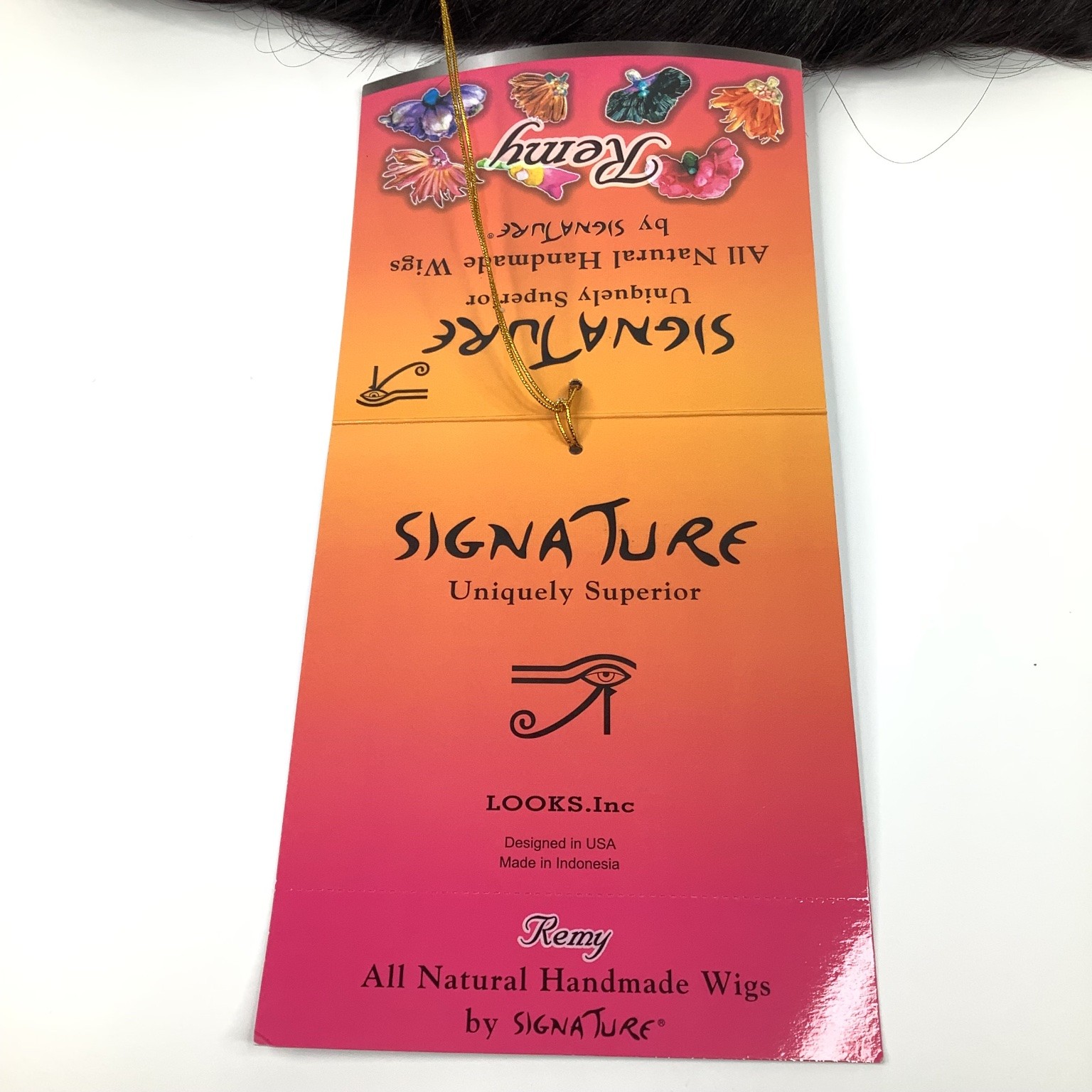 SIGNATURE UDIN-1 Wig Synthetic Straight 1B Color All Natural Handmade