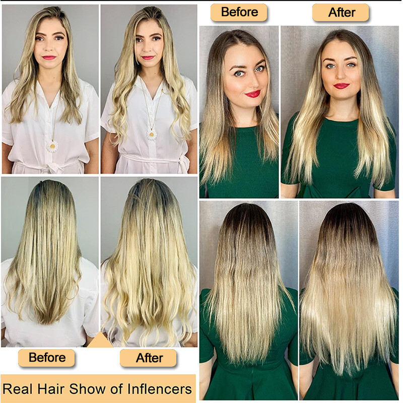 CLEARANCE Clip in One Piece 100% Real Human Remy Hair Extensions Full Head 1PCS