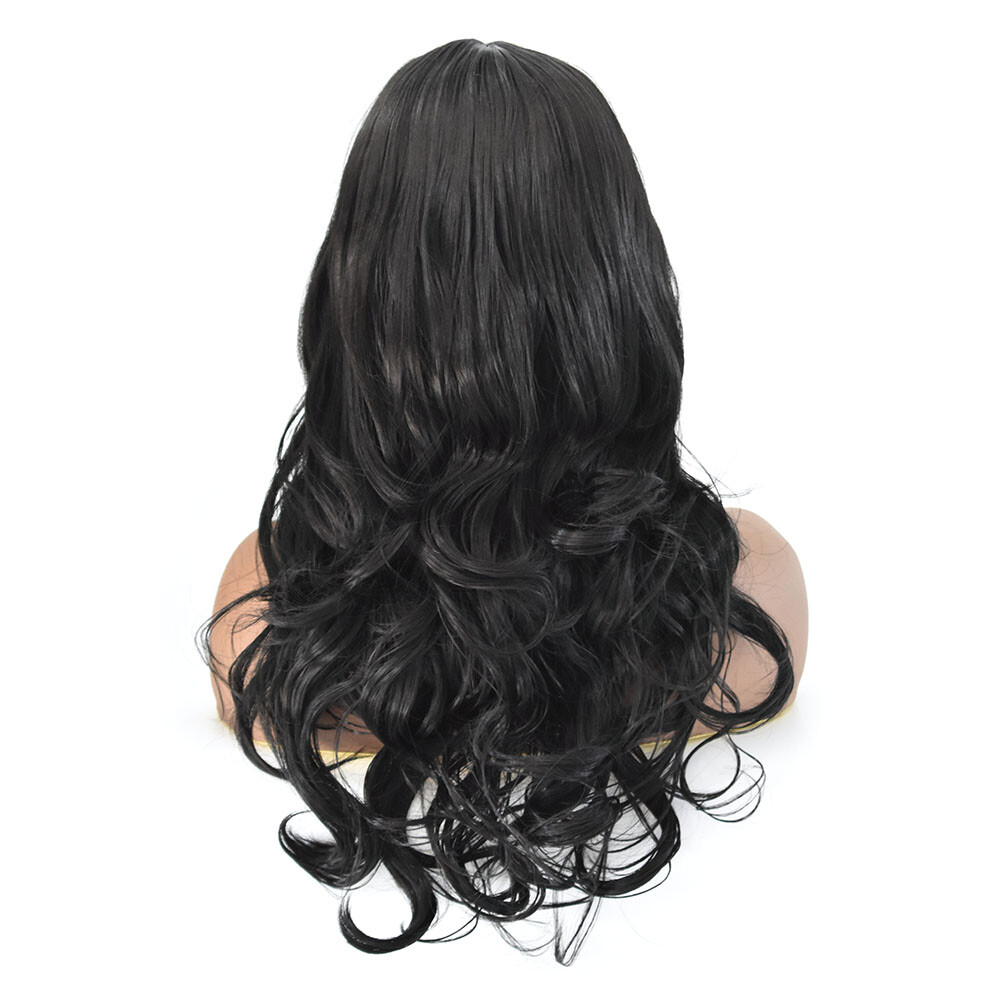 Long Wavy Women Wig Synthetic Black Brown Hair Fashion Cosplay Party Wigs 26″ US