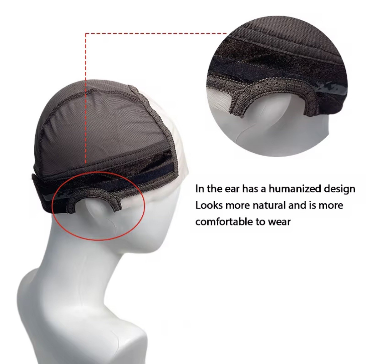 New Trending Wig Grip Cap For Wigs with 4×5 Lace; One size Fits All; Reusable