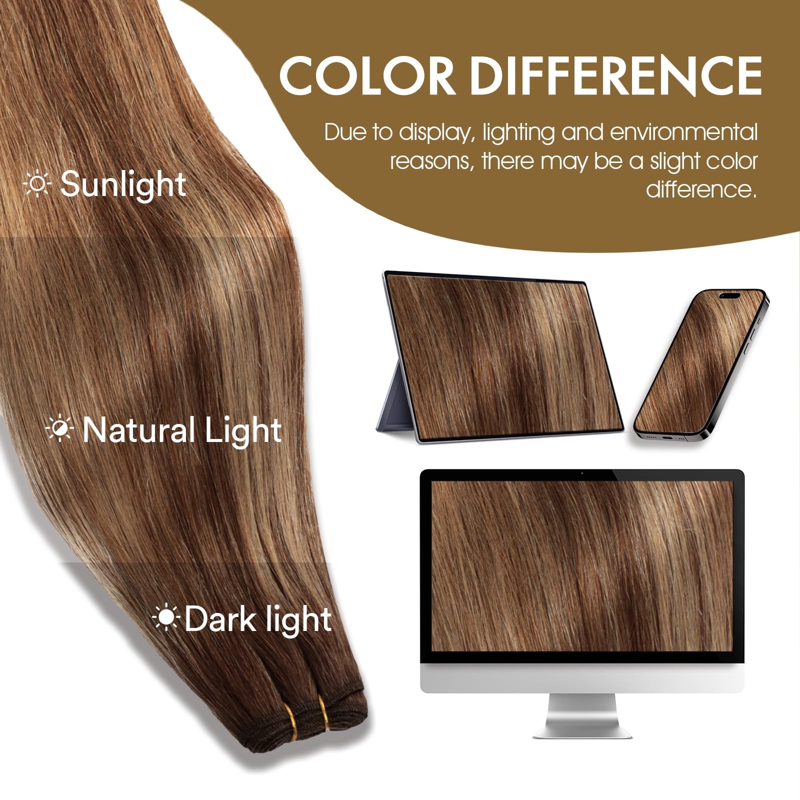 Frealhd Body Wave Human Hair Extensions Sew In 16 Inch 110G Double Weft Remy