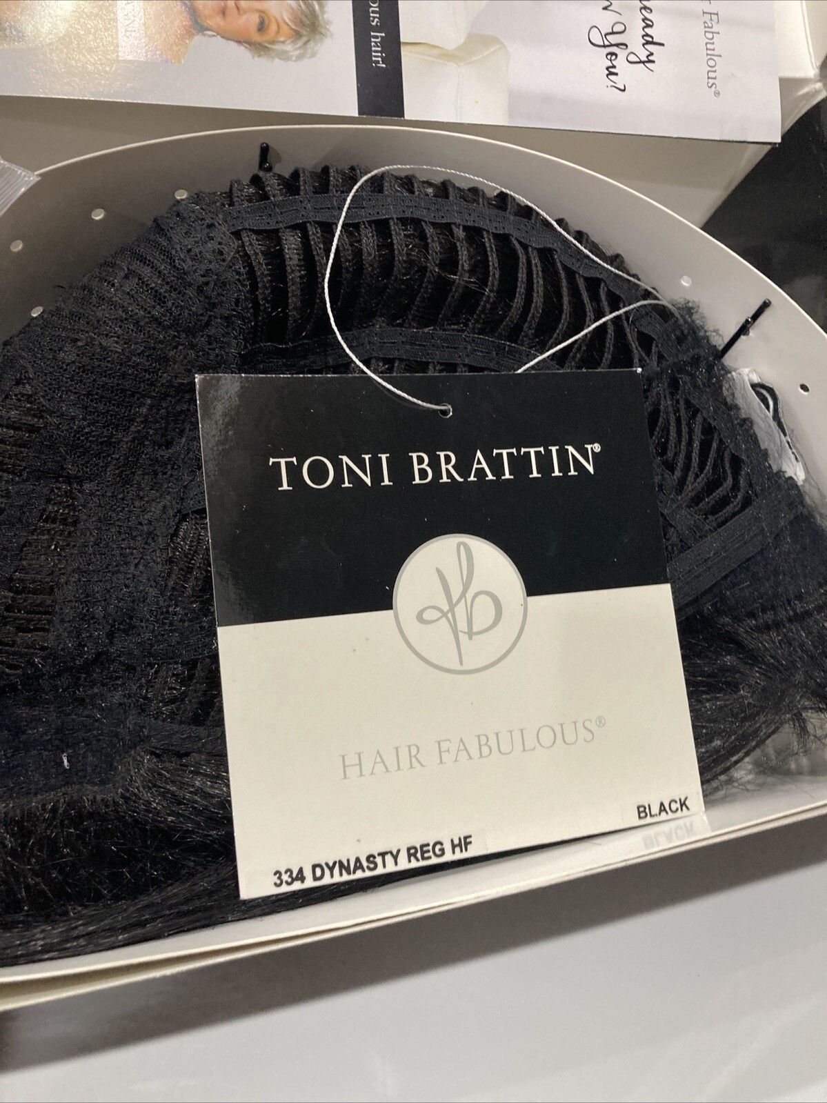 Toni Brattin Dynasty Wig Black Regular Size HF New In Box
