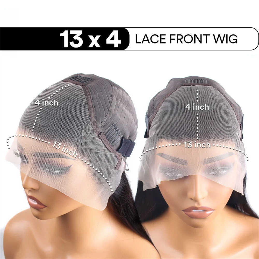 Deep Wave Human Hair Wig 13×6 HD Lace Front Honey Blonde Transparent Remy