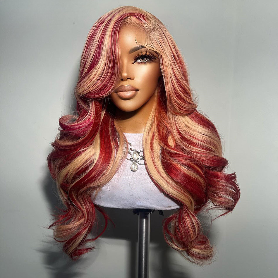 613 Blonde Highlight 13×6 Lace Frontal Human Hair Wigs 13×4 Wave Lace Front Wigs