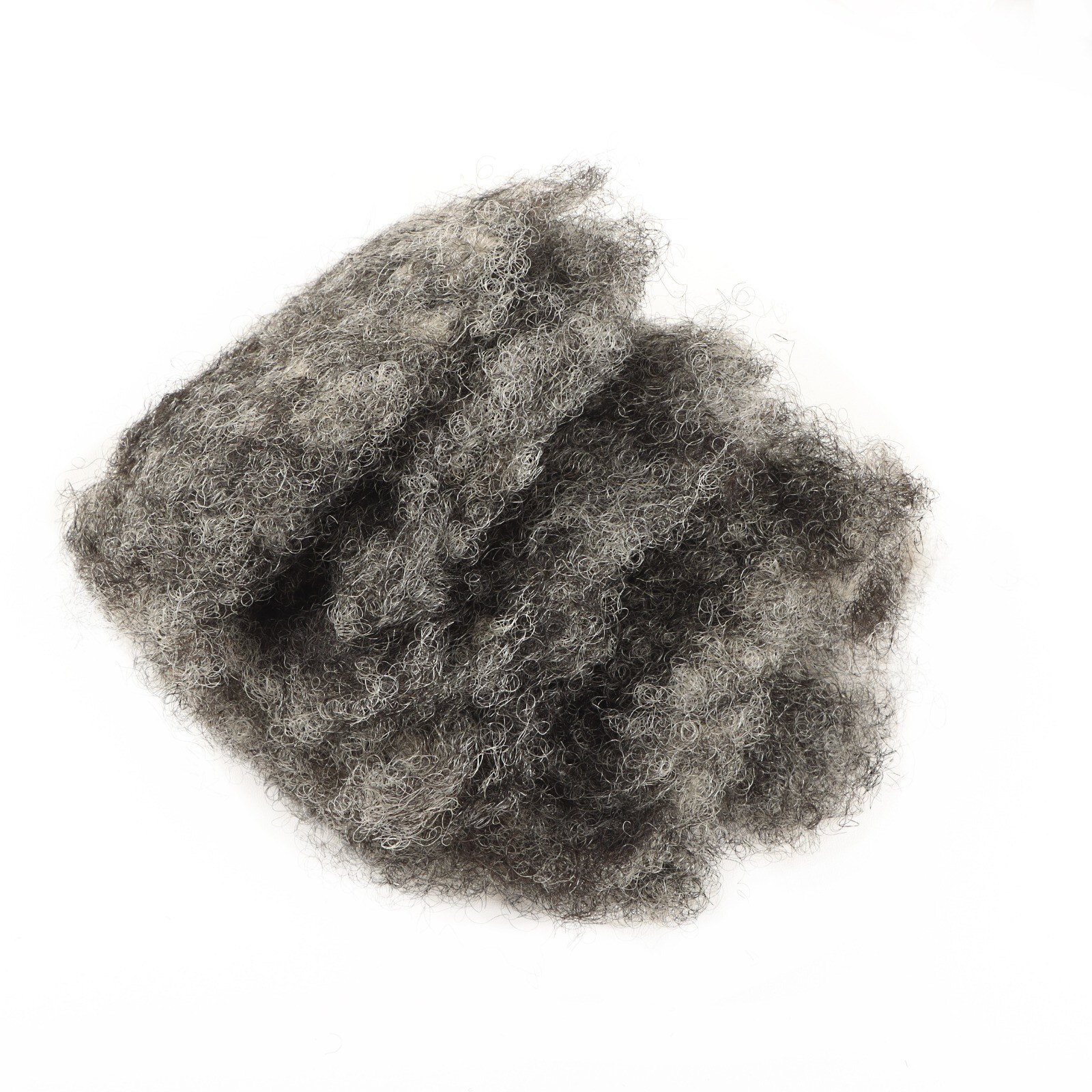 100% Human Hair Kinky Curly Afro Bulk For Dreadlock Extensions – Salt and Pepper