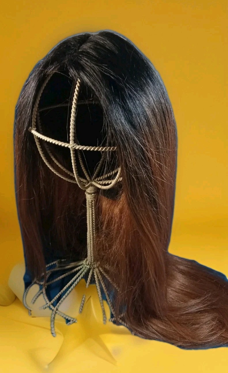 Sensationnel Empress Yaki 24 Custom Lace Front Edge Wig~TIB/30~Hand Tied Part EC