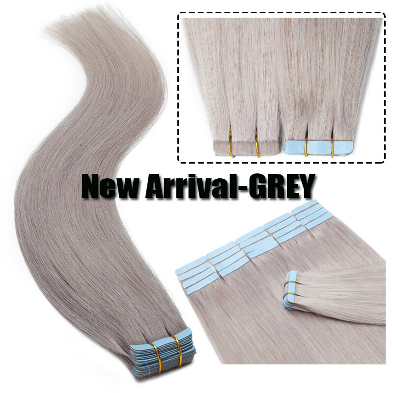 60PCS 150G Remy Tape in Real Human Hair Extensions Russian 12″-24″ Ombre Thick F