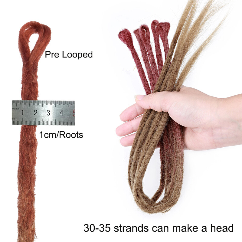 Ombe Dreadlocks Crochet Braid Dreads Locks Reggae Hair Extensions 20″~24″ Blonde