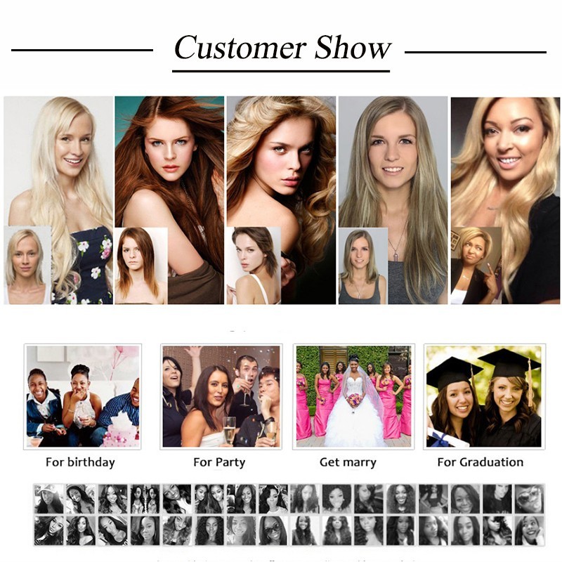 US Fast Ombre Clip In as Human Remy Hair Extensions 8Pcs Full Head 18 Clips nw25