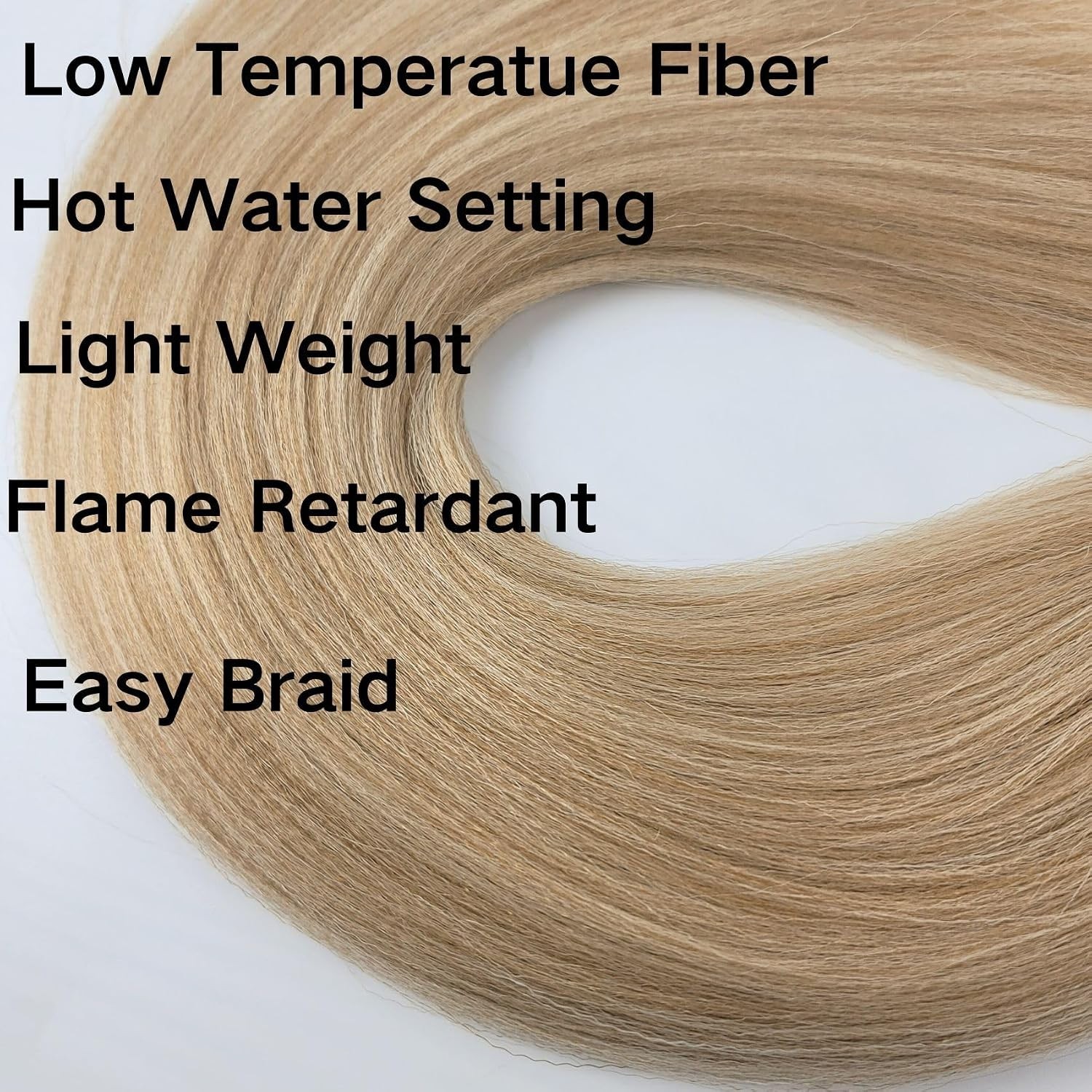 Honey White Blonde Pre-Stretched Braiding Hair 52in | Multi-Color Synthetic Y…