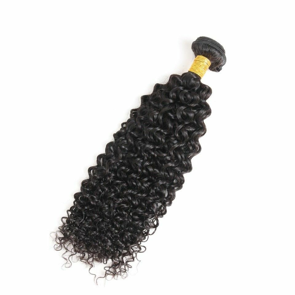 Popular Natural Black Hair Jerry Curl 100 Brazilian Virgin Human Hair 10-28 In