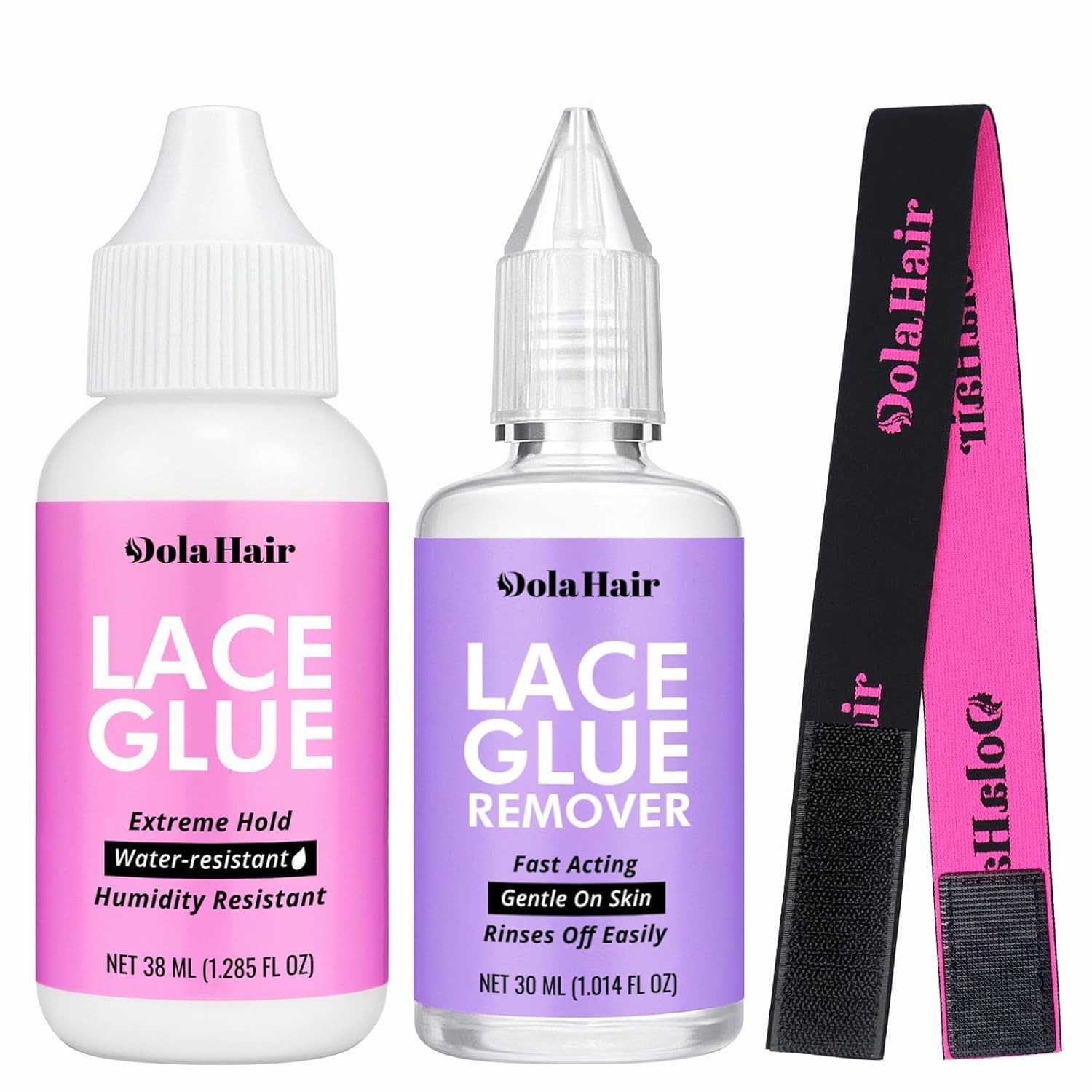 Lace Wig Glue Kit – Waterproof Lace Front Adhesive for Wigs Glue Kit-3pcs