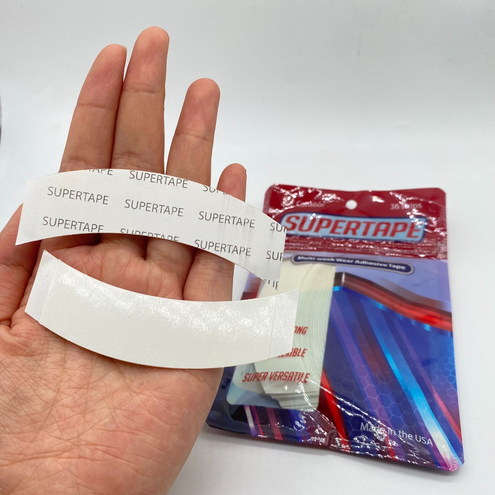 SUPERTAPE DOUBLE SIDED LACE FRONT SUPER TAPE ULTRA HOLD LACE WIG 36 PCS 2 weeks