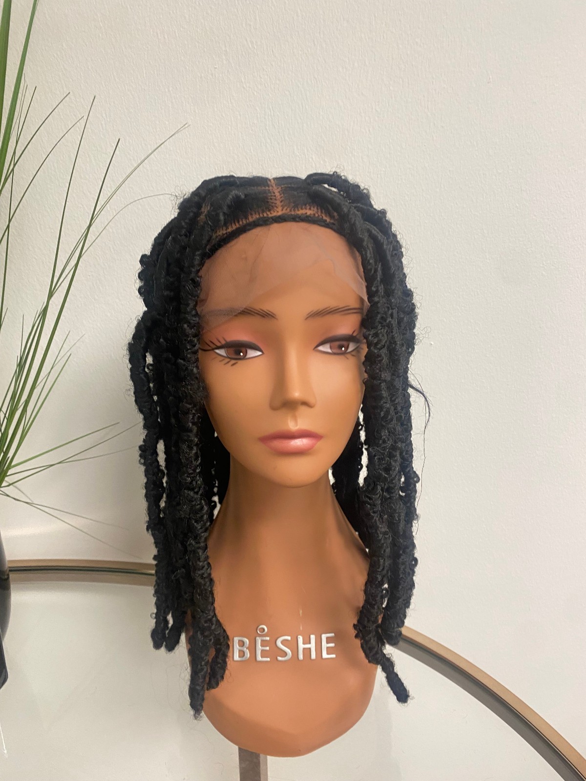 African Butterfly Locs Lace Closure Wig 16″